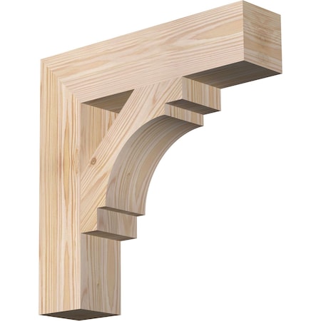 Ekena Millwork Merced Block Smooth Bracket, Douglas Fir, 3 1/2"W x 16"D x 16"H BKT04X16X16MRC05SDF